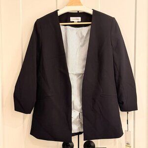 Calvin Klein Women's 3/4-Sleeve Open-Front Blazer